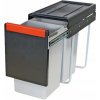 Odpadkový kôš FRANKE sorter Cube 30 1x20 l,1x10l