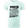 1986 v kocke - Klasické pánske tričko vyššej gramáže - S ( Frost ) 1986 v kocke - Klasické pánske tričko vyššej gramáže - S ( Frost )