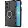 Puzdro OnePlus Nord 2T 5G karbónové s držiakom čierna farba Puzdro OnePlus Nord 2T 5G karbónové s držiakom čierna farba