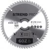 Kotúč Strend Pro TCT 210x2.6x30/20 mm 60T, na drevo, pílový, SK plátky Kotúč Strend Pro TCT 210x2.6x30/20 mm 60T, na drevo, pílový, SK plátky