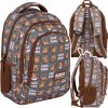 Školský ruksak s viacerými priehradkami Back Up, odtiene hnedej a béžovej, viacfarebný, 26 l Školský ruksak s viacerými priehradkami Back Up, odtiene hnedej a béžovej, viacfarebný, 26 l