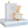 Doudou et Compagnie Paris Doudou Darčeková sada - biely plyšový králik a puzdro na plienky Doudou et Compagnie Paris Doudou Darčeková sada - biely plyšový králik a puzdro na plienky