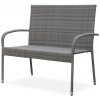 TEXIM PARIS PREMIUM - záhradná ratanová lavica, umelý ratan + oceľ TEXIM PARIS PREMIUM - záhradná ratanová lavica, umelý ratan + oceľ