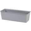 DOCHTMANN Kvetináč ratan obdĺžnikový 40x16,5x12 cm, sivý DOCHTMANN Kvetináč ratan obdĺžnikový 40x16,5x12 cm, sivý