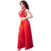 Chilirose cr 4857 red top and pants set