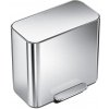 Simplehuman Mini pedálový odpadkový kôš na triedený odpad 15 l, nehrdz. oceľ mat