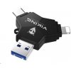 USB Flash disk Viking 3.0 4v1 s konektorom Lightning/Micro USB/USB/USB-C, 128 GB, čierna VUFII128B USB Flash disk Viking 3.0 4v1 s konektorom Lightning/Micro USB/USB/USB-C, 128 GB, čierna VUFII128B