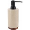 TENDANCE Dávkovač mydla Vegar, béžová/s drevenými prvkami, 200 ml TENDANCE Dávkovač mydla Vegar, béžová/s drevenými prvkami, 200 ml