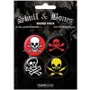 Placka set - Skull & Bones - 4x38mm (07-4359) Placka set - Skull & Bones - 4x38mm (07-4359)