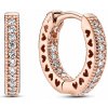 PANDORA náušnice Pavé srdce 286317c01 PANDORA náušnice Pavé srdce 286317c01