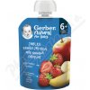 Gerber Natural vrecko Jablko banán a jahoda ovocná 90 g Gerber Natural vrecko Jablko banán a jahoda ovocná 90 g