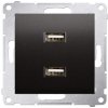 CB Elektro Nabíjačka 2xUSB 5V 2,1A (SS) antracit metal. SIMON54 (simon) CB Elektro Nabíjačka 2xUSB 5V 2,1A (SS) antracit metal. SIMON54 (simon)