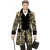 Zlatý žakárový kabát pre muža, slávnostný kostým, žakárd, XL Zlatý žakárový kabát pre muža, slávnostný kostým, žakárd, XL