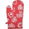 Forbyt Vianočná kuchynská chňapka Srdce na červenom 20437 1 ks 18 x 28 cm Forbyt Vianočná kuchynská chňapka Srdce na červenom 20437 1 ks 18 x 28 cm