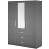 ArtStol Šatníková skriňa BALI D3 | grafit ArtStol Šatníková skriňa BALI D3 | grafit