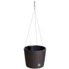 Kvetináč závesný RATO ROUND W s vkladom 25,6 cm - farba: umbra Kvetináč závesný RATO ROUND W s vkladom 25,6 cm - farba: umbra