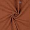 Bavlna s vafľovou väzbou škoricová 1 m Bavlna s vafľovou väzbou škoricová 1 m