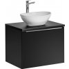 ArtCom Kúpeľňová skrinka s umývadlom a doskou SANTA FE Black DU60/2 | 60 cm ArtCom Kúpeľňová skrinka s umývadlom a doskou SANTA FE Black DU60/2 | 60 cm