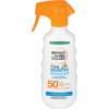 Garnier Ambre Solaire Kids Sensitive Advanced Spray SPF50+ vodeodolný opaľovací prípravok na telo 270 ml Garnier Ambre Solaire Kids Sensitive Advanced Spray SPF50+ vodeodolný opaľovací prípravok na telo 270 ml