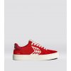Cariuma CATIBA PRO 2.0 Flame Scarlet Suede and Cordura Ivory Logo Cabernet S
