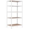 SUPER EKO HIT - Policový regál Trestles RNDU-KUI 1800x900x600, nosnosť 875 kg, 5 políc, biely SUPER EKO HIT - Policový regál Trestles RNDU-KUI 1800x900x600, nosnosť 875 kg, 5 políc, biely
