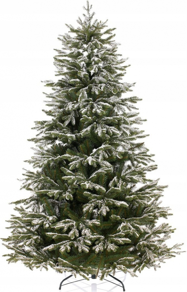 AmeliaHome Umelý vianočný stromček zasnežený smrek Richard 150cm