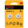 Batéria jednorázová líthiová, gombíková, CR1616, 3V, Kodak, blister, 2-pack, KOD-1616BL2 Batéria jednorázová líthiová, gombíková, CR1616, 3V, Kodak, blister, 2-pack, KOD-1616BL2