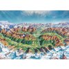 HEYE Map Art Horský svět v Alpách 2000 dielov