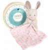Doudou Plyšový zajačik s ružovou dečkou z BIO bavlny 15 cm Doudou Plyšový zajačik s ružovou dečkou z BIO bavlny 15 cm