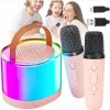 KARAOKE SÚPRAVA 2 BEZDRÔTOVÉ MIKROFÓNY PRENOSNÝ BLUETOOTH REPRODUKTOR LED KARAOKE SÚPRAVA 2 BEZDRÔTOVÉ MIKROFÓNY PRENOSNÝ BLUETOOTH REPRODUKTOR LED
