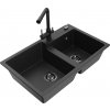 MEXEN/S MEXEN/S - Tomas granitový drez 2-bowl vrátane batérie Duero, čierna/srebrny metalik 6516-73-671600-70-B MEXEN/S MEXEN/S - Tomas granitový drez 2-bowl vrátane batérie Duero, čierna/srebrny metalik 6516-73-671600-70-B