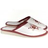 Dámske papuče MALVINA bielo-červené