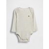 GAP Baby rebrované body Unisex Sivá 18-24M Sivá Sivá GAP Baby rebrované body Unisex Sivá 18-24M Sivá Sivá