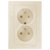 SDN2800568 2-zásuvka, béžová SDN2800568 2-zásuvka, béžová