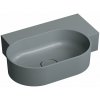 Omnires Ovo M+ umývadlo 55x38 cm oválny pultové umývadlo sivá/kamenná OVO555UWPAG Omnires Ovo M+ umývadlo 55x38 cm oválny pultové umývadlo sivá/kamenná OVO555UWPAG