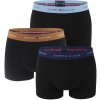 TOMMY HILFIGER - boxerky 3PACK eco firiendly signature cotton essentials black / blue & brown waist-XXL (112-123 cm) TOMMY HILFIGER - boxerky 3PACK eco firiendly signature cotton essentials black / blue & brown waist-XXL (112-123 cm)