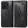 Peňaženkové puzdro Embossing Pattern Mandala Flower čierne – Xiaomi 13T / 13T Pro Peňaženkové puzdro Embossing Pattern Mandala Flower čierne – Xiaomi 13T / 13T Pro