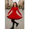 Fashionkids Dievčenské červené šaty s čipkou Simonka Farba: Červená, Veľkosť: 152 Fashionkids Dievčenské červené šaty s čipkou Simonka Farba: Červená, Veľkosť: 152