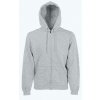 Classic Hooded sweat jacket white heather grey