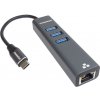PremiumCord Adapter USB-C na Gigabit + 3x USB 3.0 ku31ether04 PremiumCord Adapter USB-C na Gigabit + 3x USB 3.0 ku31ether04