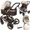 Kiduku Kombinovaný kočík 3 v 1 béžový/hnedý KDWG-001 Kiduku Kombinovaný kočík 3 v 1 béžový/hnedý KDWG-001