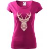 Jeleň kresba - Dámske tričko Pure - XL ( Fuchsiová ) Jeleň kresba - Dámske tričko Pure - XL ( Fuchsiová )