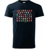 Vlajky štátov - Ázia - Klasické pánske tričko vyššej gramáže - XL ( Tmavomodrá (takmer čierna) ) Vlajky štátov - Ázia - Klasické pánske tričko vyššej gramáže - XL ( Tmavomodrá (takmer čierna) )