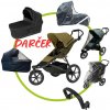 Akčný set Thule Urban Glide 3 Nutria Green + vanička + madlo + UNI pláštenky Emitex + UNI moskytiéra na vaničku a športiak + DARČEK Akčný set Thule Urban Glide 3 Nutria Green + vanička + madlo + UNI pláštenky Emitex + UNI moskytiéra na vaničku a športiak + DARČEK