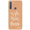 Picasee silikonový průhledný obal pro Motorola Moto G8 - Boss Mama Picasee silikonový průhledný obal pro Motorola Moto G8 - Boss Mama