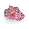 Manik detské papučky zatvorená špička ružové kvetinky 327 2S 29 Manik detské papučky zatvorená špička ružové kvetinky 327 2S 29