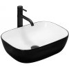 REA-U6332 - Nadpultné umývadlo BELINDA 33 x 46,5 cm keramika/čierna/biela REA-U6332 + záruka 3 roky zadarmo REA-U6332 - Nadpultné umývadlo BELINDA 33 x 46,5 cm keramika/čierna/biela REA-U6332 + záruka 3 roky zadarmo