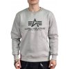 Alpha Industries mikina Basic Sweater pastel grey Farba: šedá, Veľkosť: XXL Alpha Industries mikina Basic Sweater pastel grey Farba: šedá, Veľkosť: XXL