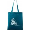 MTB kreslený cyklista - Taška bavlnená - 42 x 38 cm ( Petrolejová ) MTB kreslený cyklista - Taška bavlnená - 42 x 38 cm ( Petrolejová )