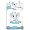 Carbotex DETSKÉ BAVLNENÉ OBLIEČKY BABY ELEPHANT BLUE 100X135 CM, 1KS 40X60 CM VZOROVANÉ Carbotex DETSKÉ BAVLNENÉ OBLIEČKY BABY ELEPHANT BLUE 100X135 CM, 1KS 40X60 CM VZOROVANÉ